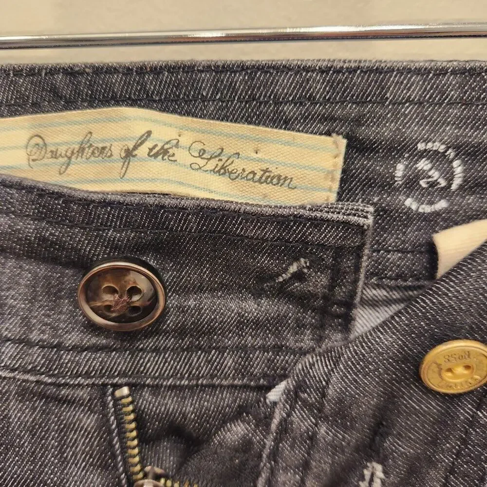 Anthropologie Daughters of the Liberation Jeans Unique Artistic Denim - Size 27